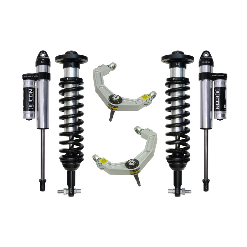 ICON Stage 3 Suspension System w/ Billet UCA | 2015-2020 Ford F-150 4WD | 0-2.63 in Lift | K93083