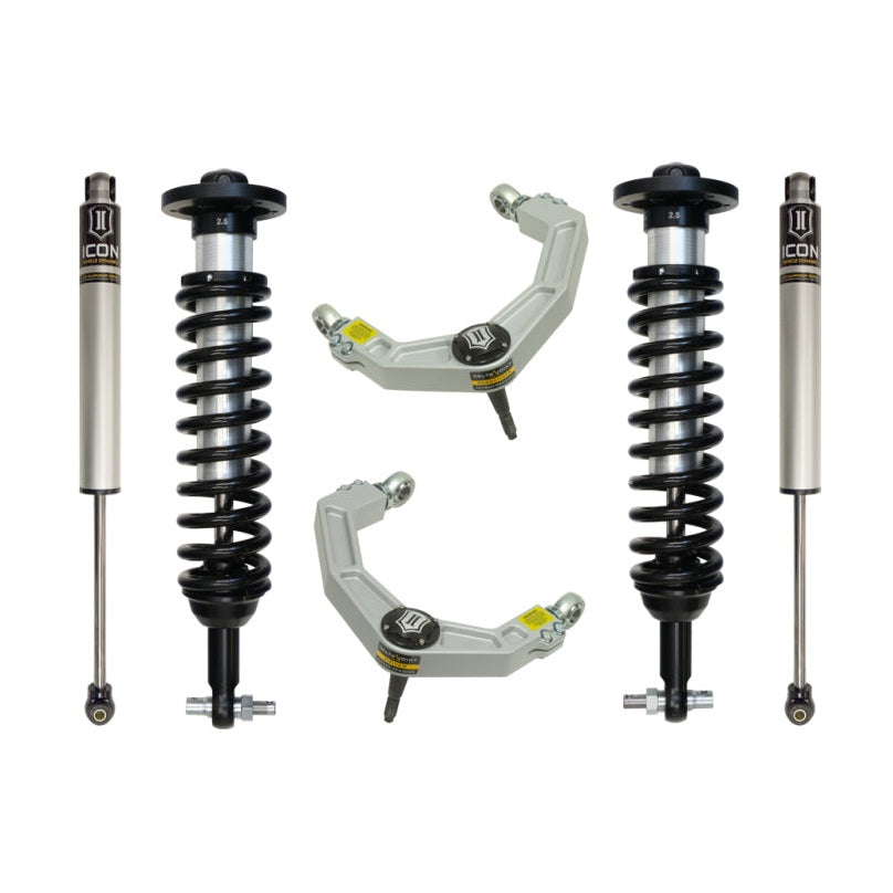 ICON Stage 2 Suspension System w/ Billet UCA | 2014 Ford F-150 2WD/4WD | 0-2.63 in Lift | K93062
