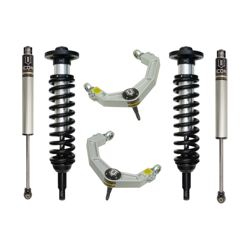 ICON Stage 2 Suspension System w/ Billet UCA | 2009-2014 Ford F-150 2WD/4WD | 0-2.63 in Lift | K93002