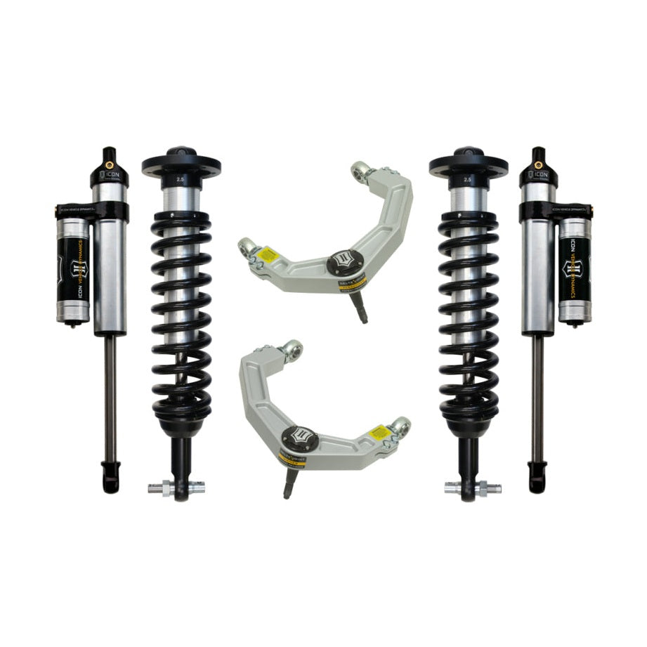 ICON Stage 3 Suspension System w/ Billet UCA | 2014 Ford F-150 4WD | 0-2.63 in Lift | K93063