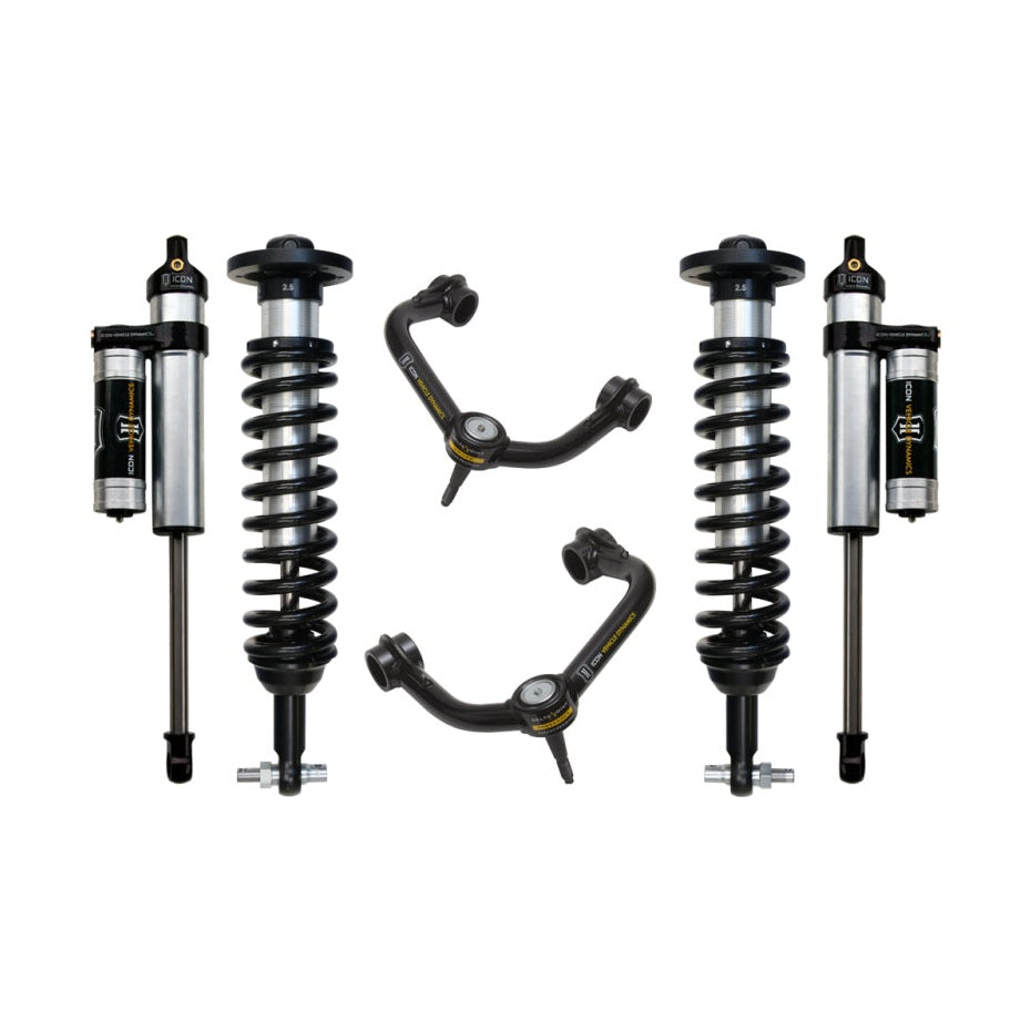 ICON Stage 3 Suspension System w/ Tubular UCA | 2014 Ford F-150 2WD | 0-2.63 in Lift | K93073T