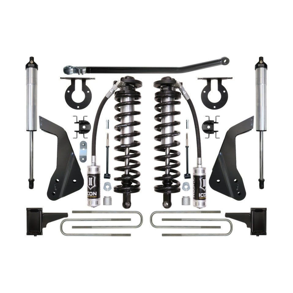 ICON Stage 2 Coilover Conversion System | 2005-2007 Ford F-250/F-350 Super Duty 4WD | 4-5.5 in Lift | K63112