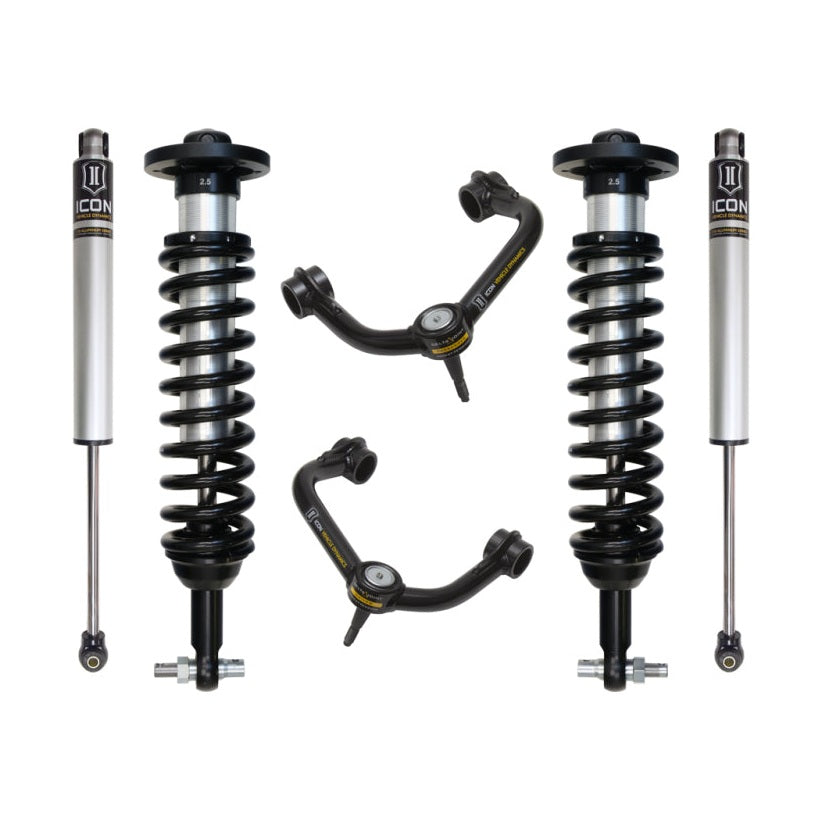 ICON Stage 2 Suspension System w/ Tubular UCA | 2015-2020 Ford F-150 4WD | 0-2.63 in Lift | K93082T