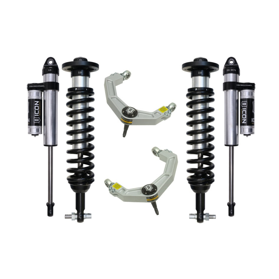 ICON Stage 3 Suspension System w/ Billet UCA | 2015-2020 Ford F-150 2WD | 0-3 in Lift | K93093