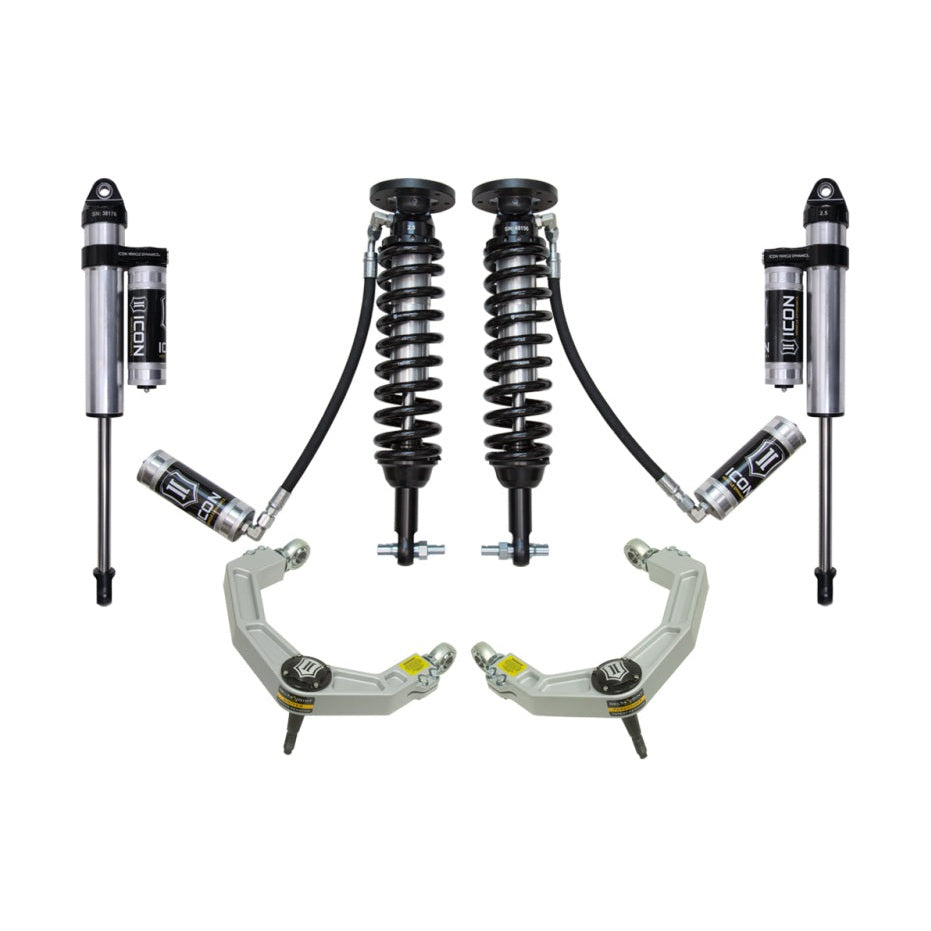 ICON Stage 4 Suspension System w/ Billet UCA | 2015-2020 Ford F-150 4WD | 2-2.63 in Lift | K93084