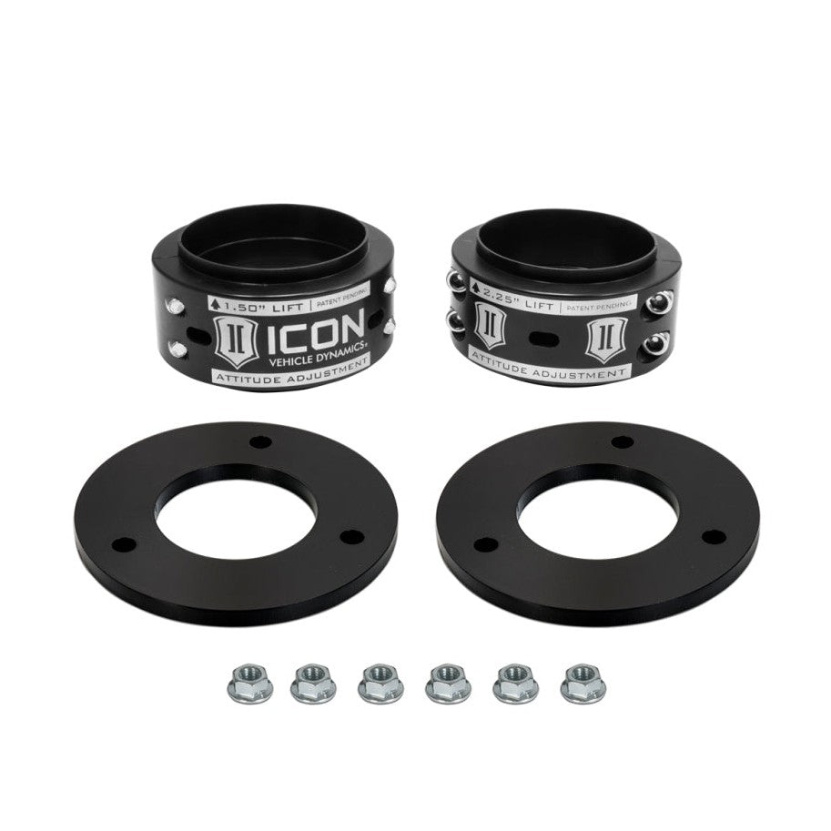 ICON AAC Coil Spring Collar Leveling Kit | 2017-2021 Ford F-150 Raptor 4WD | 0.5-2.25 in Lift | IVD6130B