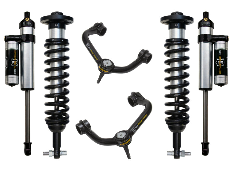 ICON Stage 3 Suspension System w/ Tubular UCA | 2014 Ford F-150 2WD/4WD | 0-2.63 in Lift | K93063T
