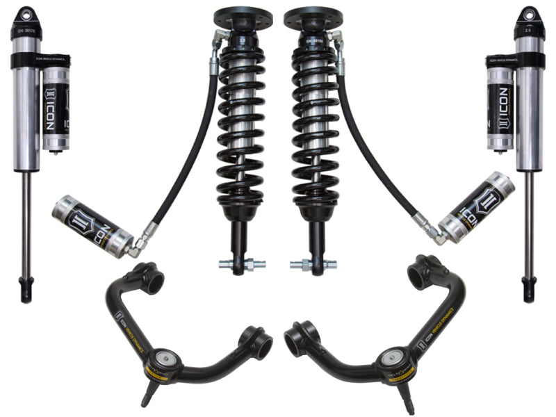 ICON Stage 4 Suspension System w/ Tubular UCA | 2015-2020 Ford F-150 4WD | 2-2.63 in Lift | K93084T