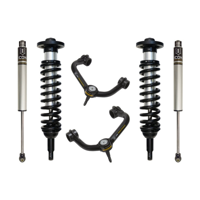 ICON Stage 2 Suspension System w/ Tubular UCA | 2009-2013 Ford F-150 2WD/4WD | 0-2.63 in Lift | K93011T