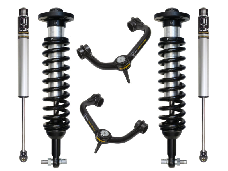 ICON Stage 2 Suspension System w/ Tubular UCA | 2015-2020 Ford F-150 2WD/4WD | 0-3 in Lift | K93092T