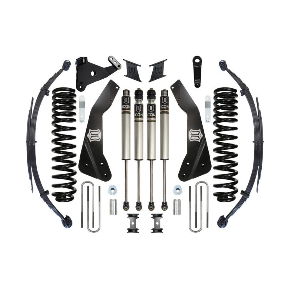 ICON Stage 2 Suspension System | 2011-2016 Ford F-250/F-350 Super Duty 4WD | 7 in Lift | K67301