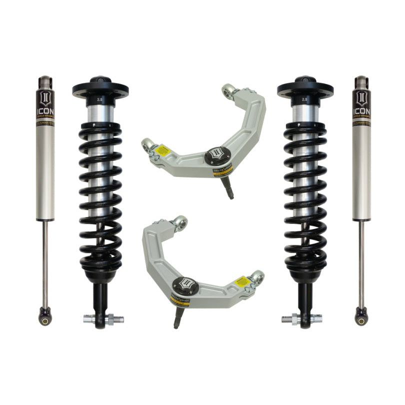 ICON Stage 2 Suspension System w/ Billet UCA | 2014 Ford F-150 2WD/4WD | 0-2.63 in Lift | K93072