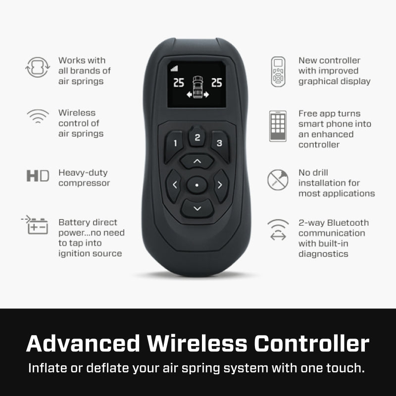 Air Lift WirelessAir V2 Dual Path Compressor System w/ EZ Mount | Universal Fit | 74000EZ