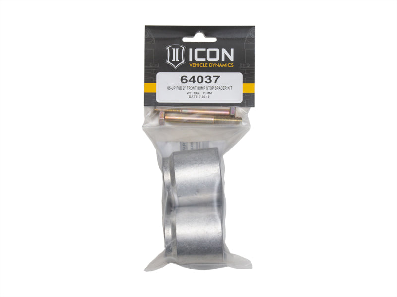 ICON Front Bump Stop Spacer Kit | 2005-2026 Ford F-250/F-350 Super Duty 2WD/4WD | 2 in Spacer | 64037