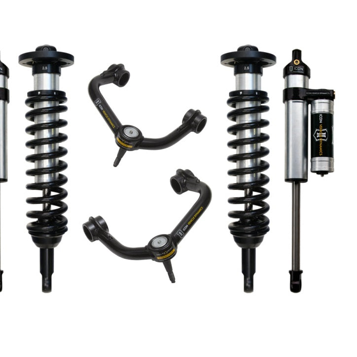 ICON Stage 3 Suspension System w/ Tubular UCA | 2009-2014 Ford F-150 2WD/4WD | 0-2.63 in Lift | K93003T