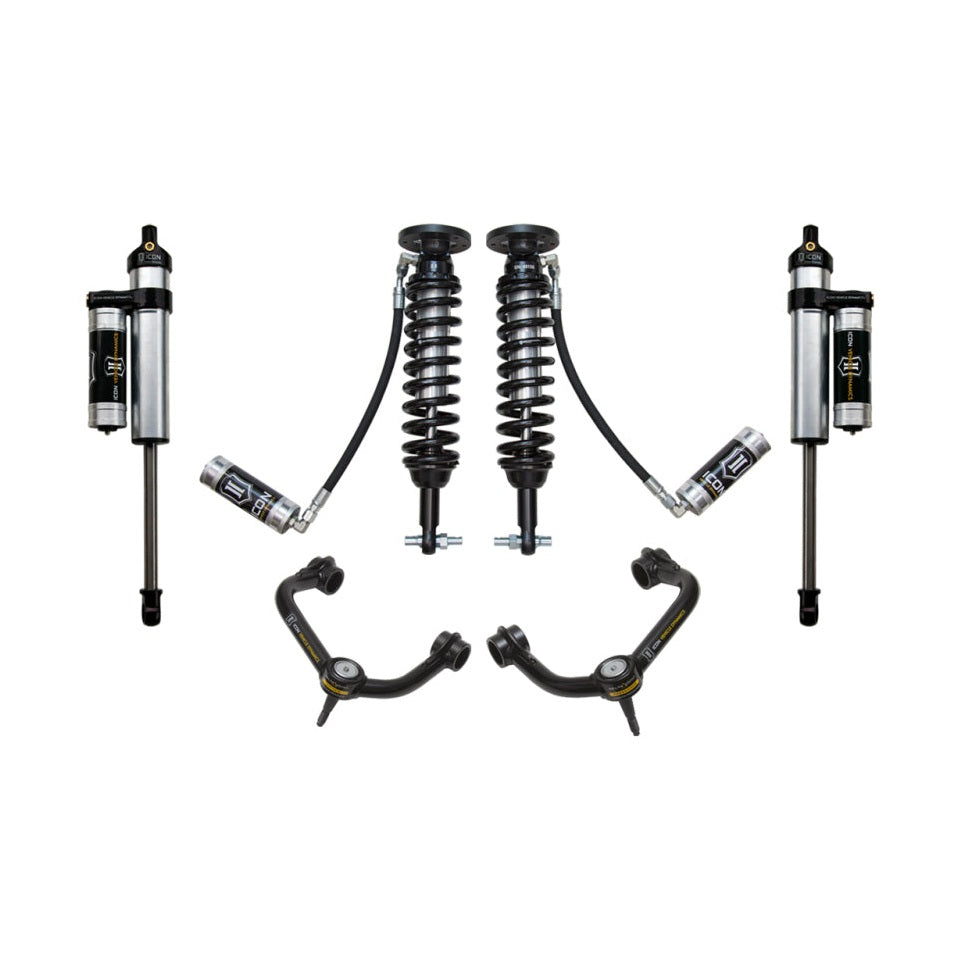 ICON Stage 4 Suspension System w/ Tubular UCA | 2014 Ford F-150 2WD | 1.75-2.63 in Lift | K93074T