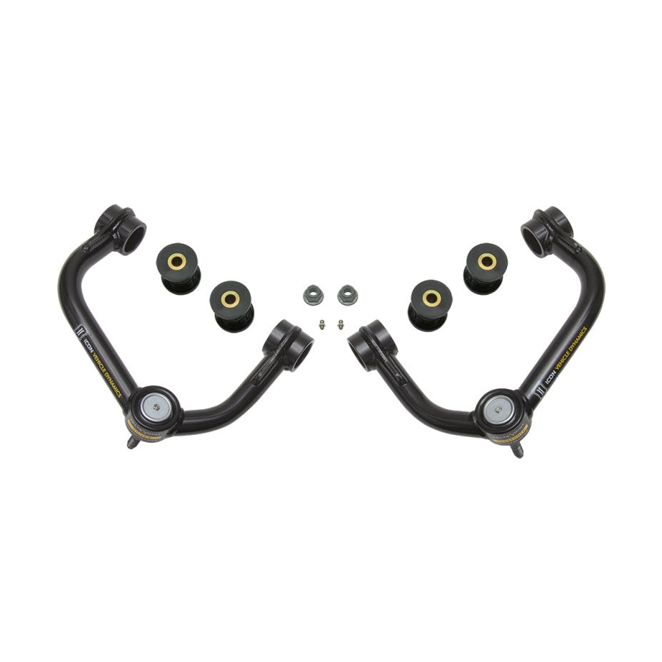 ICON Front Tubular Upper Control Arms w/ Delta Joint | 2004-2020 Ford F-150 / 2014-2021 Ford Expedition 2WD/4WD | 98500DJ