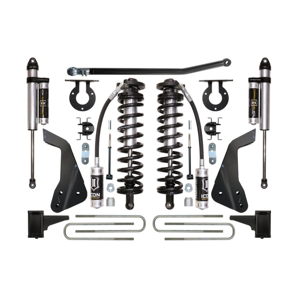 ICON Stage 3 Coilover Conversion System | 2005-2007 Ford F-250/F-350 Super Duty 4WD | 4-5.5 in Lift | K63113