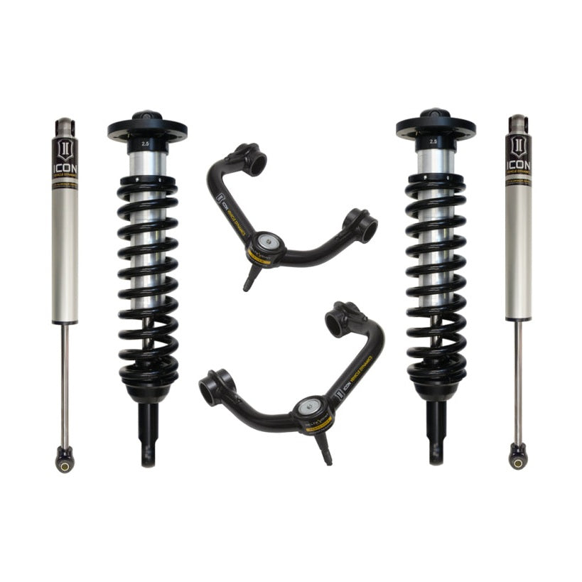 ICON Stage 2 Suspension System w/ Tubular UCA | 2004-2008 Ford F-150 2WD/4WD | 0-2.63 in Lift | K93031T