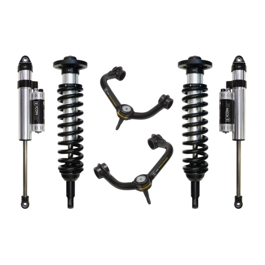 ICON Stage 4 Suspension System w/ Tubular UCA | 2004-2008 Ford F-150 4WD | 0-2.63 in Lift | K93023T