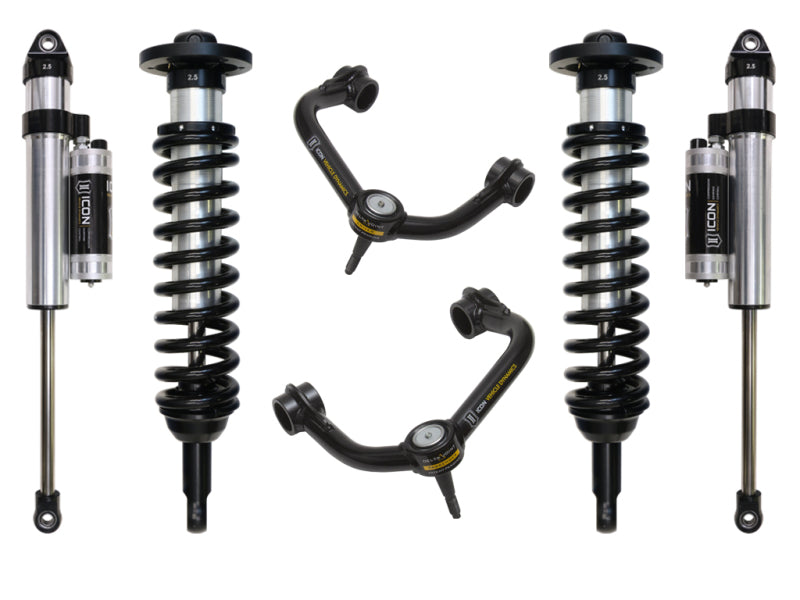 ICON Stage 4 Suspension System w/ Tubular UCA | 2004-2008 Ford F-150 2WD | 0-2.63 in Lift | K93033T