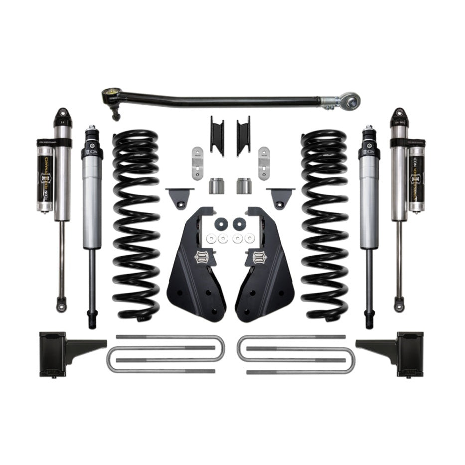 ICON Stage 2 Suspension System | 2017-2021 Ford F-250/F-350 Super Duty 4WD | 4.5 in Lift | K64512