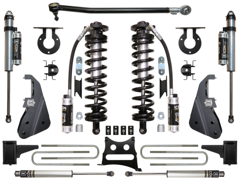 ICON Stage 4 Coilover Conversion System | 2017-2022 Ford F-250/F-350 Super Duty 4WD | 4-5.5 in Lift | K63154