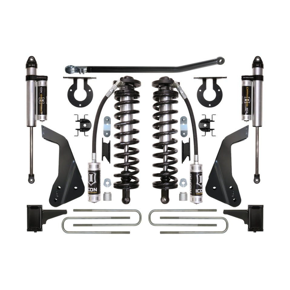 ICON Stage 3 Coilover Conversion System | 2008-2010 Ford F-250/F-350 Super Duty 4WD | 4-5.5 in Lift | K63123