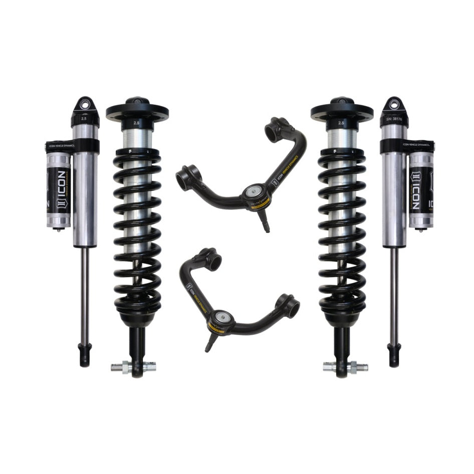 ICON Stage 3 Suspension System w/ Tubular UCA | 2015-2020 Ford F-150 2WD | 0-3 in Lift | K93093T