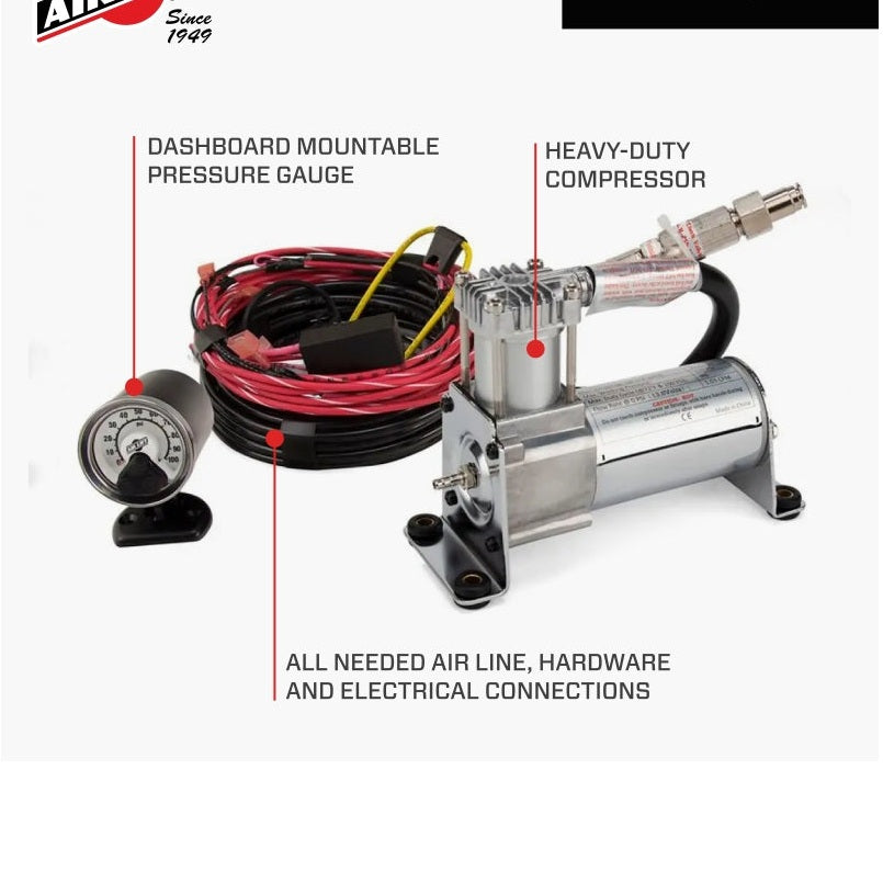 Air Lift LoadController Single Path Heavy Duty Compressor System | Universal Fit | 25854