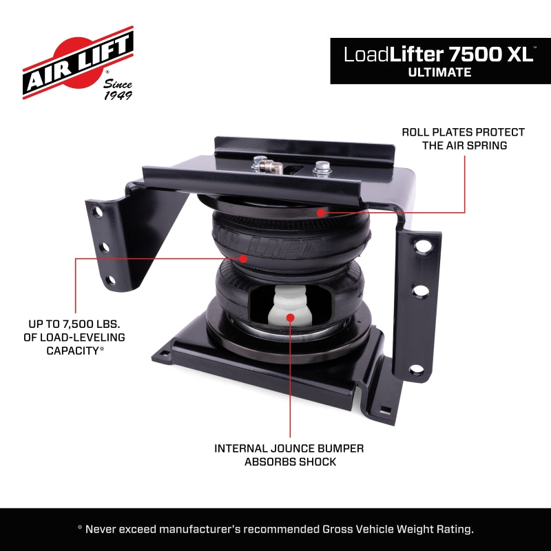 Air Lift LoadLifter 7500 XL Ultimate Rear Air Spring Kit | 2016-2025 Chevy Silverado / GMC Sierra 3500HD 2WD/4WD | 7,500 lb Load Support | 57543