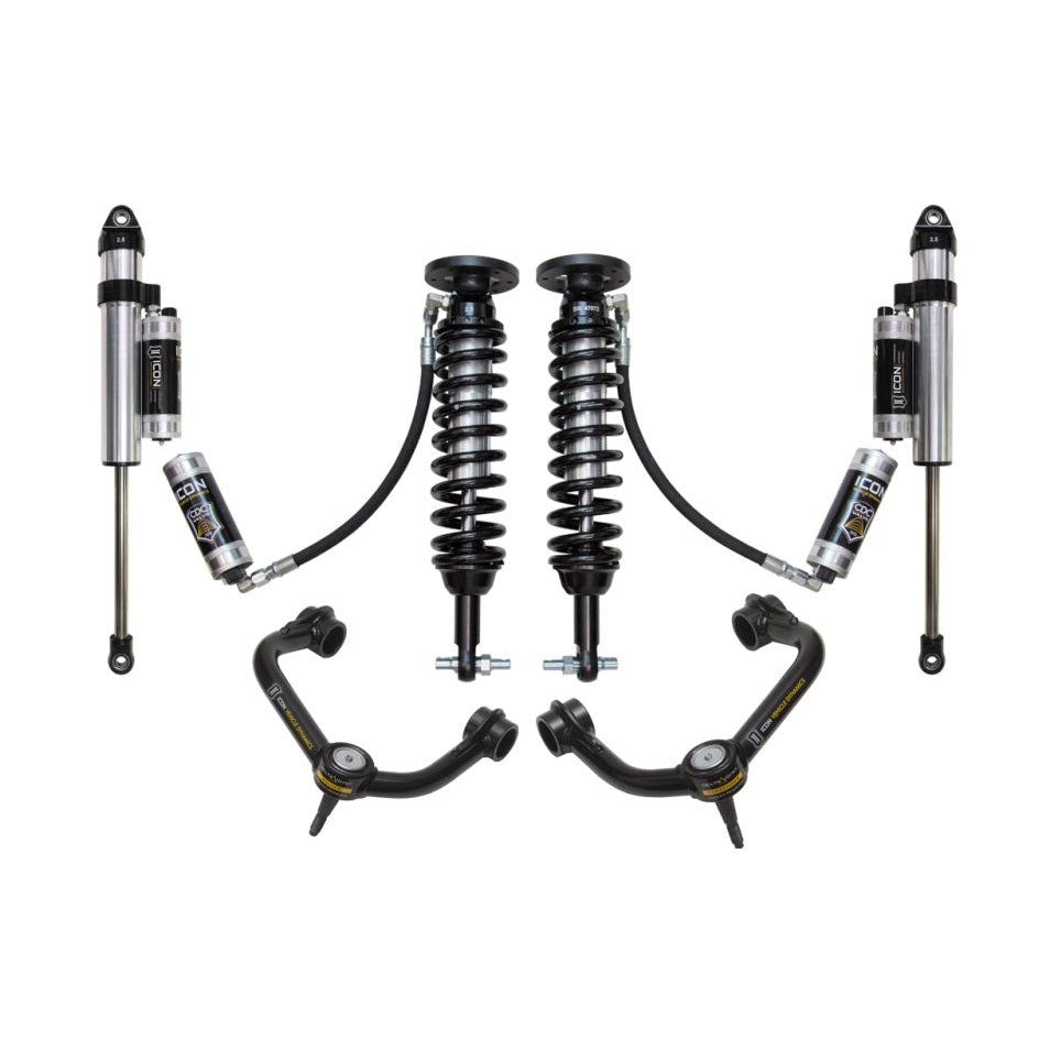 ICON Stage 5 Suspension System w/ Tubular UCA | 2015-2020 Ford F-150 4WD | 2-2.63 in Lift | K93085T