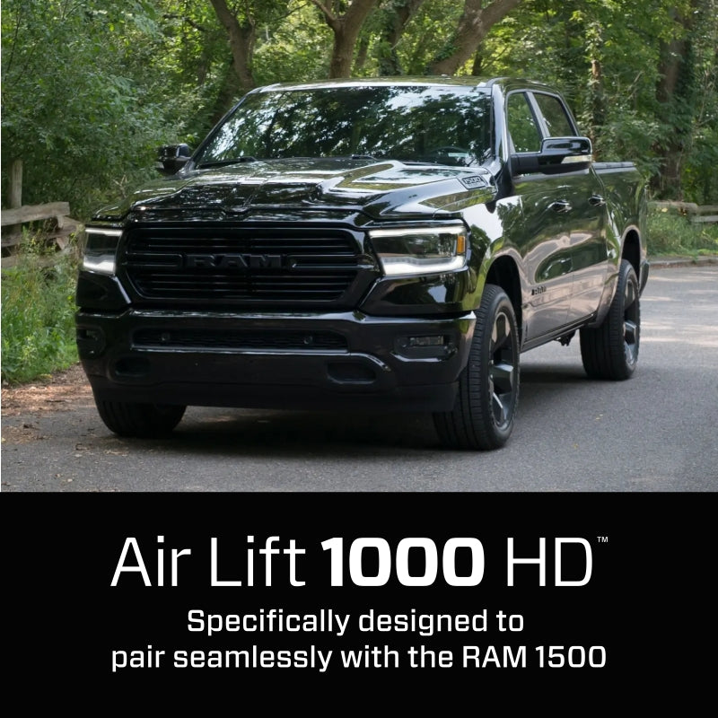 Air Lift 1000HD Rear Air Spring Kit | 2019-2026 Ram 1500 2WD/4WD | 2,100 lb Load Support | 60828HD