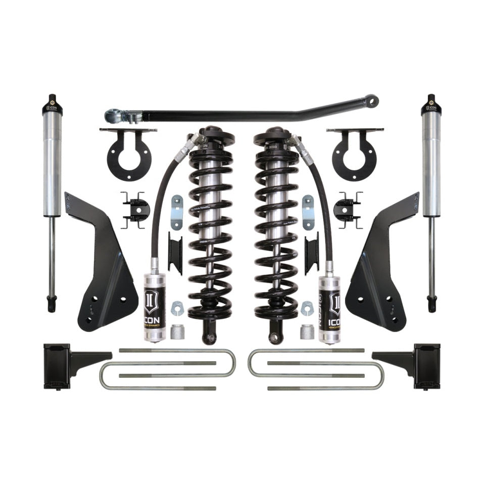 ICON Stage 2 Coilover Conversion System | 2008-2010 Ford F-250/F-350 Super Duty 4WD | 4-5.5 in Lift | K63122