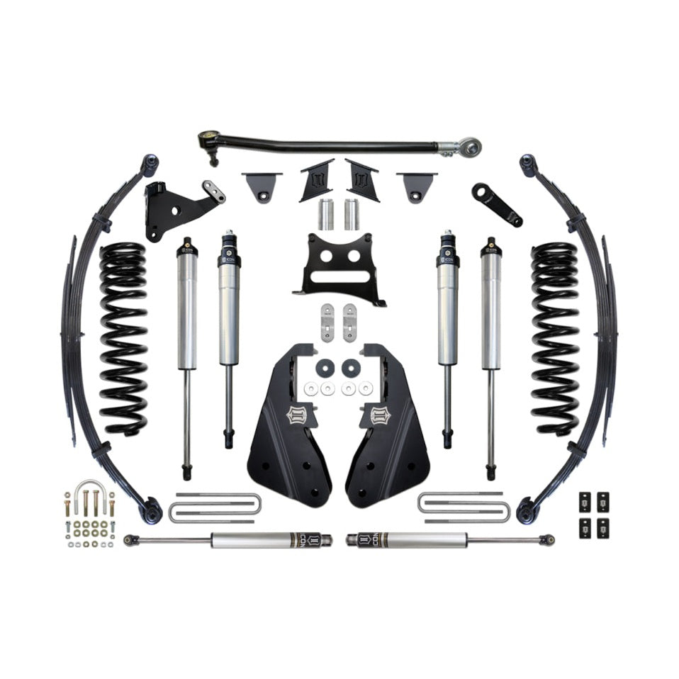 ICON Stage 2 Suspension System | 2017-2022 Ford F-250/F-350 Super Duty 4WD | 7 in Lift | K67112
