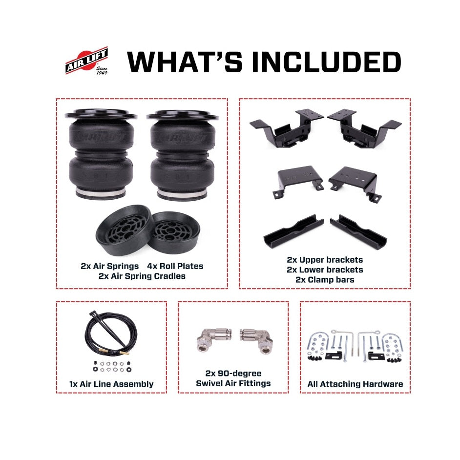 Air Lift LoadLifter 5000 Ultimate w/ Air Spring Cradle Rear Air Spring Kit | 2024-2026 Chevy/GMC 2500HD 4WD | 5,000 lb Load Support | 88408